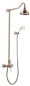 Душевая система со смесителем для душа Lemark Villa бронза/белый LM4860B Душевая система со смесителем для душа Lemark Villa бронза/белый LM4860B, 1