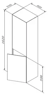 Шкаф-пенал подвесной Am.Pm Inspire 2.0 графит M50ACHX0406GM Шкаф-пенал подвесной Am.Pm Inspire 2.0 графит M50ACHX0406GM, 2