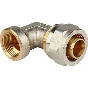 Уголок компрессионный переходной 26мм x ¾"в Stout SFS-0007-003426 Уголок компрессионный переходной 26мм x ¾"в Stout SFS-0007-003426, 1