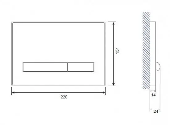 Клавиша смыва для унитаза Cersanit Pilot P-BU-PIL/Azg/Gl кнопки/хром глянцевый, панель/стекло лазурный глянец Клавиша смыва для унитаза Cersanit Pilot P-BU-PIL/Azg/Gl кнопки/хром глянцевый, панель/стекло лазурный глянец, 2