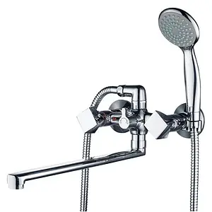 Смеситель для ванны с длинным изливом Gross Aqua Forma хром 7016084C-35L(F) Смеситель для ванны с длинным изливом Gross Aqua Forma хром 7016084C-35L(F), 1