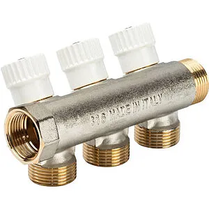 Коллектор регулирующий проходной 3 отвода ¾"в/н x ¾"ек Luxor CP 453 68512803 Коллектор регулирующий проходной 3 отвода ¾"в/н x ¾"ек Luxor CP 453 68512803, 1