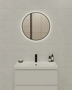 Зеркало с подсветкой Cersanit Eclipse 60x60 чёрный 64146, 5