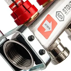 Группа коллекторная с расходомерами 2 отвода 1&quot;в/в x ¾&quot;ек Stout SMS 0917 000002, 4