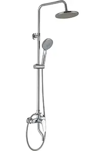 Душевая система со смесителем для ванны Aquanet Round хром FSC1602 Душевая система со смесителем для ванны Aquanet Round хром FSC1602, 1