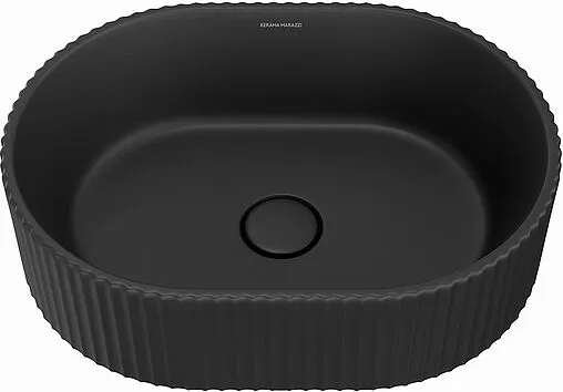 Раковина Kerama Marazzi Artbasin Conchiglia 50 черный матовый VE.NN.wb.50\BLK.M
