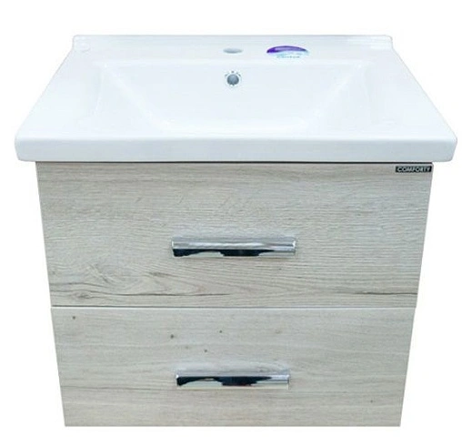 Тумба-умывальник подвесная Comforty Парма 60 дуб дымчатый 00004143490CF