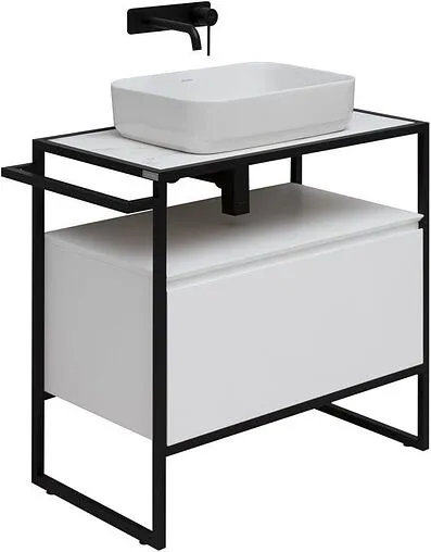 Тумба-умывальник напольная Allen Brau Priority 80 белый 1.31002.WM+