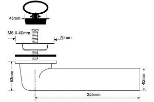 Выпуск для мойки Mc Alpine хром MRSKW2E-40 Выпуск для мойки Mc Alpine хром MRSKW2E-40, 2
