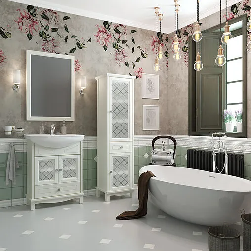 Тумба-умывальник напольный Opadiris Омега 65 слоновая кость 00-00003138+4640021062296