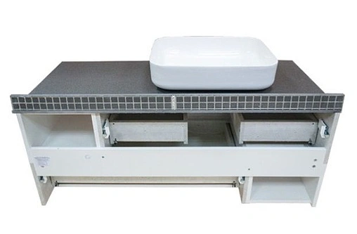 Тумба-умывальник подвесная Comforty Прага 120 дуб белый/серый 00004136269CF