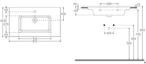 Раковина ISVEA SistemaT 81.5 черный матовый 10SL51081SV-2N Раковина ISVEA SistemaT 81.5 черный матовый 10SL51081SV-2N, 2