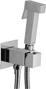 Гигиенический душ со смесителем Paffoni Tweet Square хром ZDUP112CR, 1