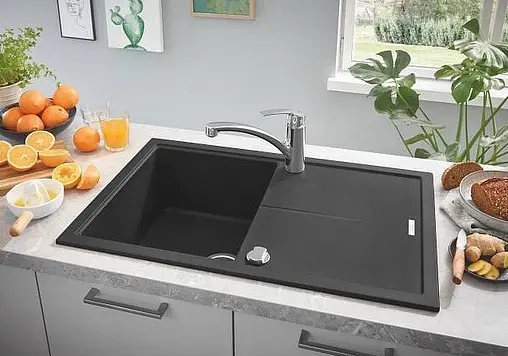 Мойка кухонная Grohe K400-78 черный гранит 31639AP0