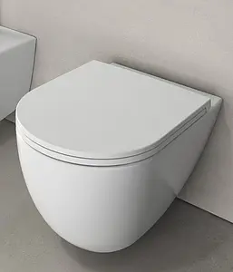 Крышка-сиденье для унитаза с микролифтом ISVEA F50 белый матовый 40KF0201I-S, 4