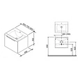 Тумба-умывальник подвесная Ravak SD Classic II 60 белый X000000902+XJD01160000
