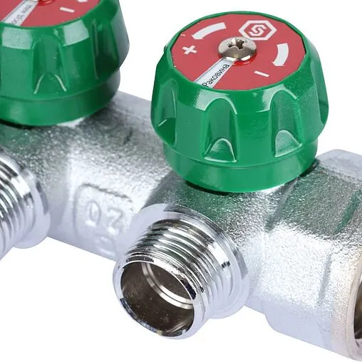 Коллектор регулирующий проходной 3 отвода 1&quot;в/н x ½&quot;н Stout SMB-6849-011203