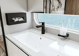 Держатель для бумажных полотенец Hansgrohe AddStoris чёрный матовый 41774670 Держатель для бумажных полотенец Hansgrohe AddStoris чёрный матовый 41774670, 3