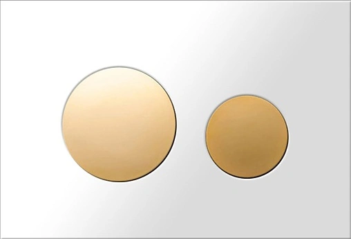 Клавиша смыва для унитаза TECEloop Modular кнопки/золото, стекло на выбор