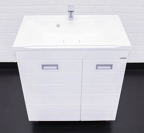 Тумба под умывальник напольный Домино Elen 75 белый DC5003T