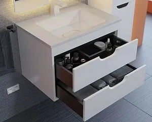 Тумба-умывальник подвесная Uperwood UPD Modul 65 белый с графитовыми вставками 3930205581 Тумба-умывальник подвесная Uperwood UPD Modul 65 белый с графитовыми вставками 3930205581, 3