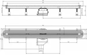 Лоток душевой Set 950мм h=52мм 0.8л/сек Pestan Confluo Premium Gold Line 950 13100167 Лоток душевой Set 950мм h=52мм 0.8л/сек Pestan Confluo Premium Gold Line 950 13100167, 2