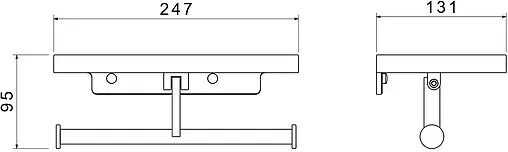 Держатель туалетной бумаги Aquatek Европа хром AQ4919CR