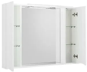 Шкаф-зеркало BelBagno FLY-MARINO 100 Bianco Lucido MARINO-SPC-1000/750-2A-BL-P, 4