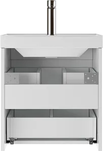 Тумба-умывальник подвесная Домино Graffo 50 белый DGr2113T+4627173210157, 5