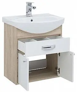 Тумба-умывальник Aquanet Грейс 60 белый/дуб сонома 00198373+00182641 Тумба-умывальник Aquanet Грейс 60 белый/дуб сонома 00198373+00182641, 4