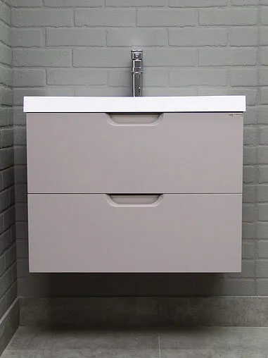 Тумба-умывальник подвесной Домино Dune 70 серый тауп DD2502T+4627173210171