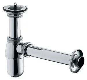 Сифон бутылочный для раковины Kludi хром 1011105-00 Сифон бутылочный для раковины Kludi хром 1011105-00, 1