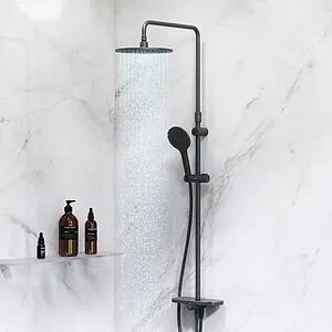 Душевая система со смесителем для душа Am.Pm Like чёрный матовый F0780222 Душевая система со смесителем для душа Am.Pm Like чёрный матовый F0780222, 3