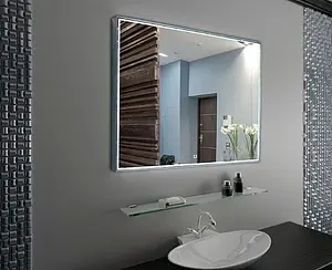 Зеркало с подсветкой Continent Sting Led 80 серый ЗЛП511, 3