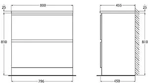 Тумба-умывальник напольная BelBagno ALBANO 80 Bianco Lucido ALBANO-800-2C-PIA-BL+, 2