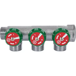 Коллектор регулирующий проходной 3 отвода ¾"в/н x ¾"ек Stout SMB-6850-343403 Коллектор регулирующий проходной 3 отвода ¾"в/н x ¾"ек Stout SMB-6850-343403, 5