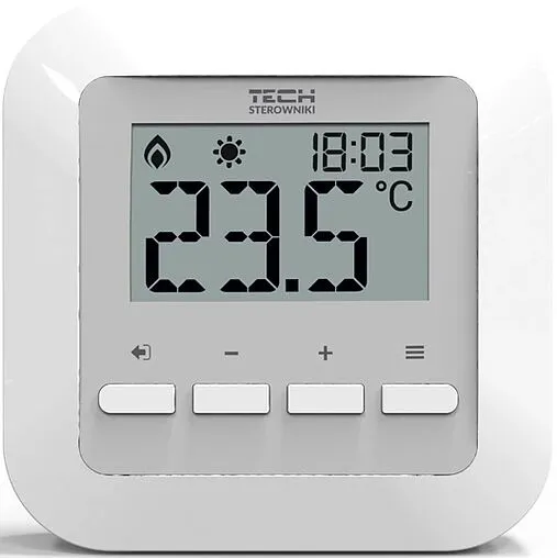 Проводной комнатный двухпозиционный регулятор котла TECH ST-295 v3 белый WG.11.0473