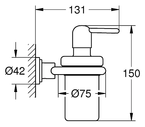 Дозатор для жидкого мыла Grohe Atrio хром 40306000