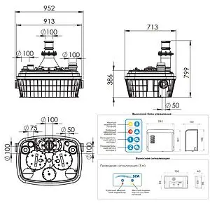 Канализационная насосная установка SFA Sanicubic 2 VX (2 XL) Three phases Канализационная насосная установка SFA Sanicubic 2 VX (2 XL) Three phases, 3