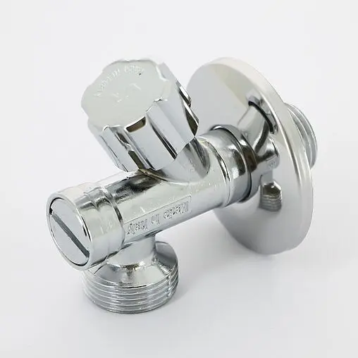 Вентиль регулирующий угловой для бытовой техники ½"н x ¾"н хром Uni-fitt 187F2300