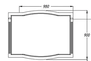 Зеркало Opadiris Лаура 120 белый матовый Z0000012471, 2