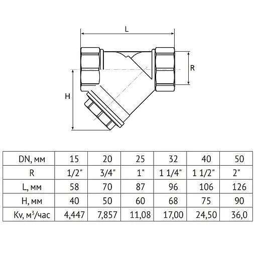 Фильтр угловой сетчатый ½"в x ½"в Uni-Fitt 211G2000 Фильтр угловой сетчатый ½"в x ½"в Uni-Fitt 211G2000