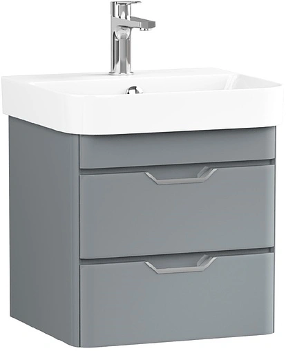 Тумба под умывальник подвесная Isvea Fonte 57 серый 21SQ1104058I Тумба под умывальник подвесная Isvea Fonte 57 серый 21SQ1104058I