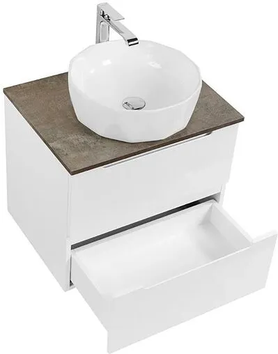 Тумба-умывальник подвесная BelBagno ETNA 60 Bianco Lucido ETNA-600-2C-SO-BL-P+