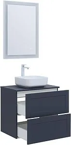 Тумба-умывальник подвесная Aquanet Терра 70 маренго 00313244+, 5