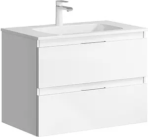 Тумба-умывальник подвесная Aqwella Accent 75 белый ACC0175W+Mal.75.04.D Тумба-умывальник подвесная Aqwella Accent 75 белый ACC0175W+Mal.75.04.D, 1