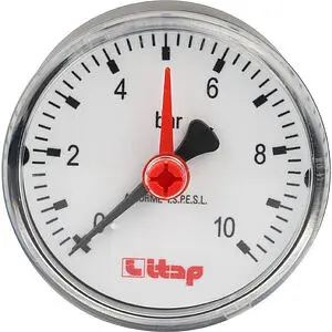 Манометр аксиальный Itap 63мм 10 бар ¼&quot; 483B014, 1