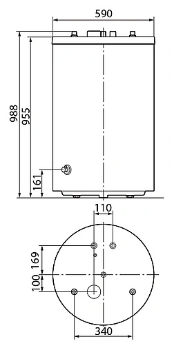 Бойлер косвенного нагрева Protherm FE 150/6BM (26 кВт) 0010015964