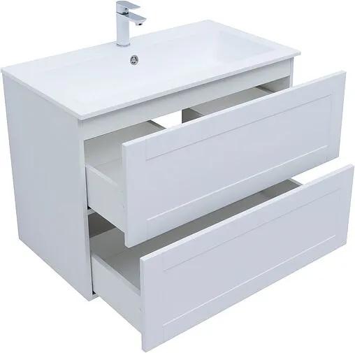 Тумба под умывальник подвесная Aquanet Терра 90 белый матовый 00313235