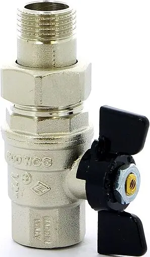 Кран шаровый с американкой ½&quot;в x ½&quot;н Bugatti Oregon 03220027